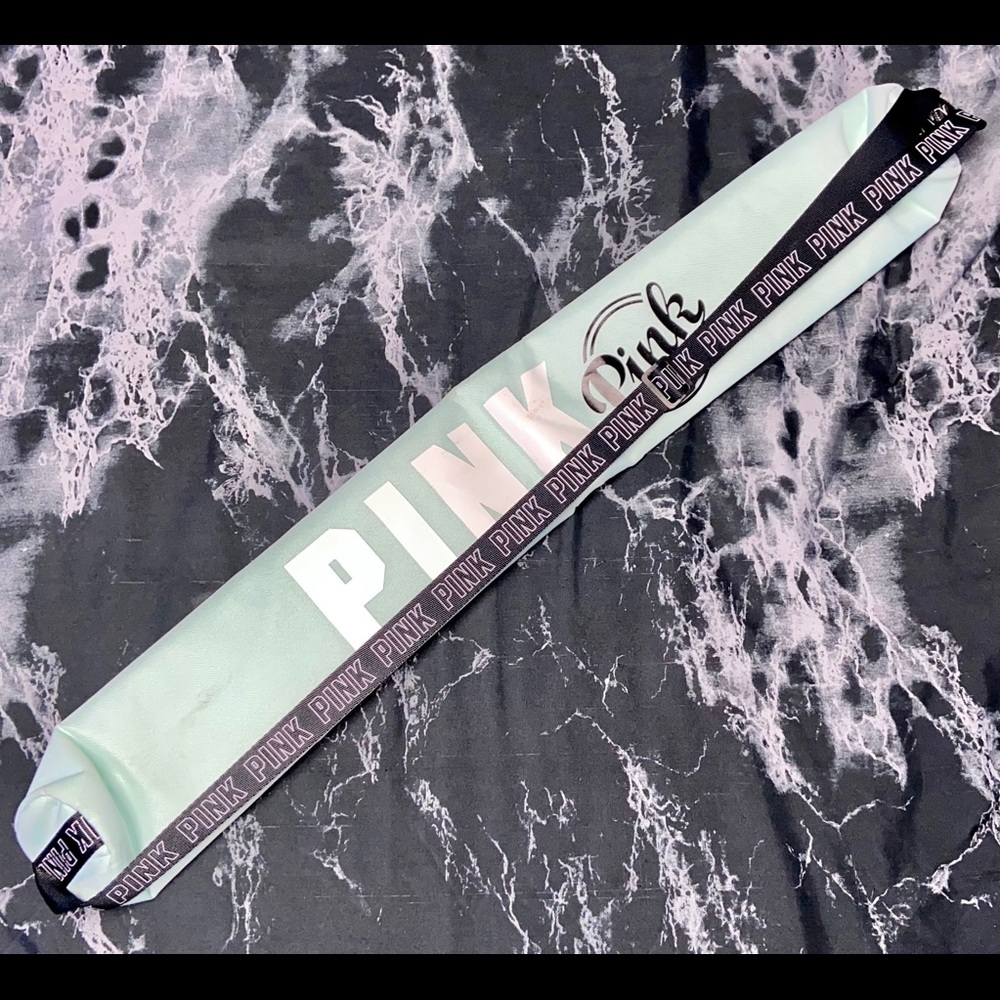 PINK Mint Green Crossbody Can Cooler